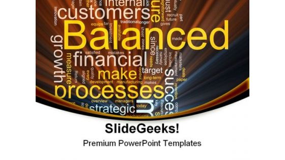 Balanced Business01 Finance PowerPoint Templates And PowerPoint Backgrounds 0711