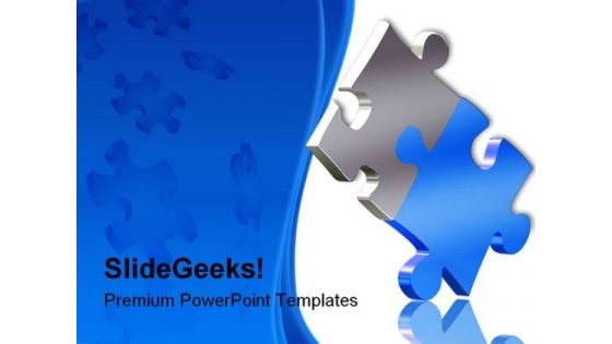 Balancing Puzzle Business PowerPoint Template 1110