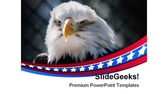 Bald Eagle Americana PowerPoint Templates And PowerPoint Backgrounds 0311