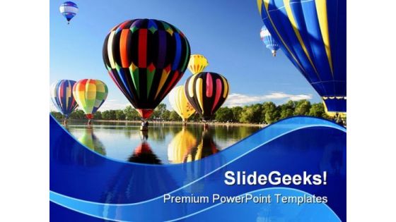 Ballooning Mass Ascens Holidays PowerPoint Template 1110 Ballooning Mass Ascens Holidays PowerPoint Template 1110