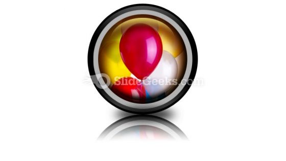 Balloons PowerPoint Icon Cc