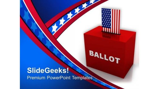 Ballot Box Americana PowerPoint Templates And PowerPoint Themes 0812 Ballot Box Americana PowerPoint Templates And PowerPoint Themes 0812