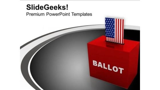 Ballot Box Americana PowerPoint Templates Ppt Backgrounds For Slides 1112