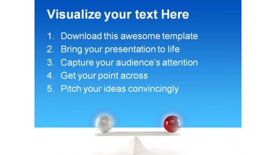 Balls Balance Business PowerPoint Themes And PowerPoint Slides 0511