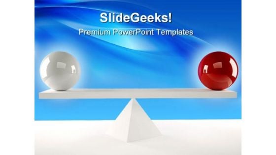 Balls Balance Business PowerPoint Themes And PowerPoint Slides 0511