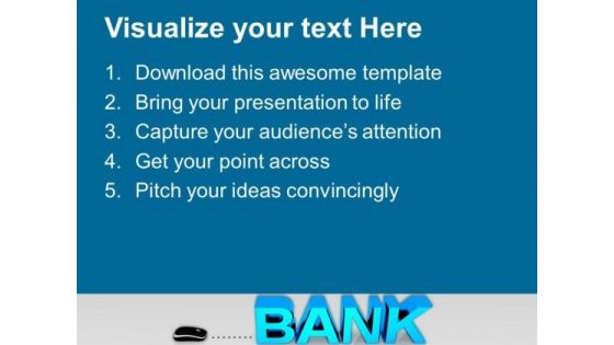 Bank With Computer Mouse PowerPoint Templates And PowerPoint Themes 1012