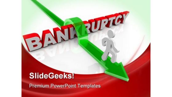 Bankruptcy Business PowerPoint Backgrounds And Templates 1210