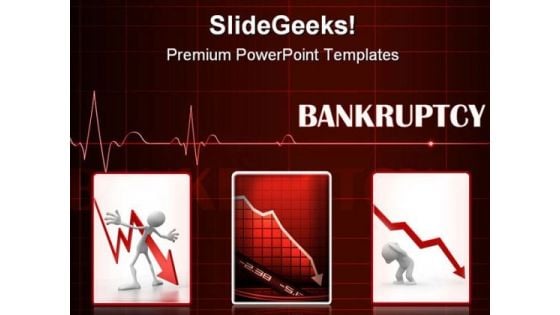 Bankruptcy Finance Business PowerPoint Backgrounds And Templates 1210