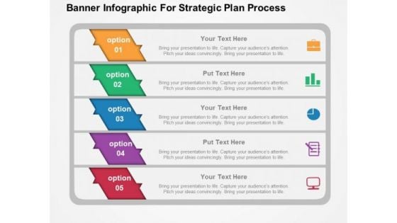 Banner Infographic For Strategic Plan Process PowerPoint Template