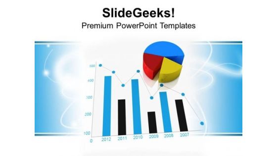 Bar And Pie Chart Business Theme PowerPoint Templates Ppt Backgrounds For Slides 0413