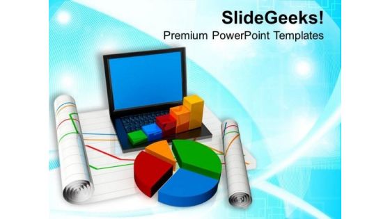 Bar And Pie Chart For Web Presentation PowerPoint Templates Ppt Backgrounds For Slides 0713