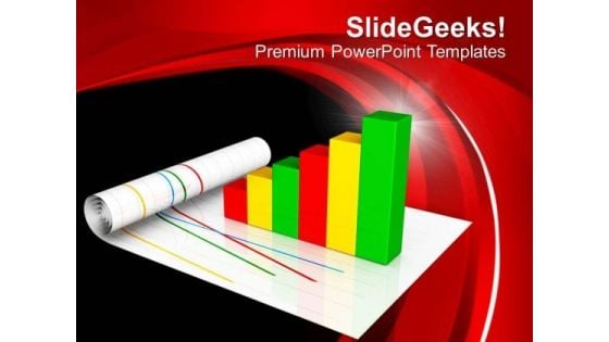 Bar Chart Positive Growth Finance PowerPoint Templates Ppt Backgrounds For Slides 0413