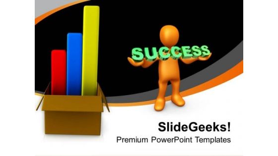 Bar Chart Representation For Success PowerPoint Templates Ppt Backgrounds For Slides 0413