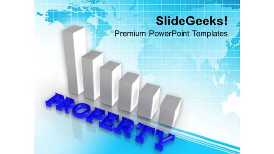 Bar Chart To Show Increment In Real Estate PowerPoint Templates Ppt Backgrounds For Slides 0313