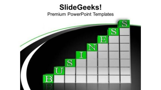 Bar Graph Finance Cubes Business PowerPoint Templates Ppt Backgrounds For Slides 1112