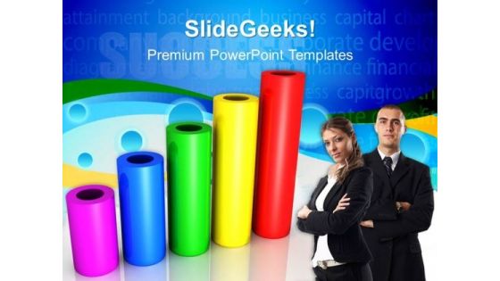 Bar Graph Financial Success PowerPoint Templates And PowerPoint Themes 0412