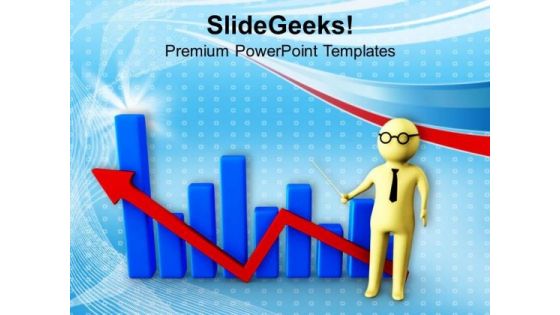 Bar Graph For Annual Business Growth PowerPoint Templates Ppt Backgrounds For Slides 0713