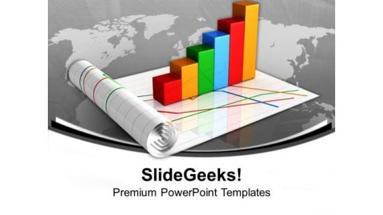 Bar Graph For Business And Marketing Result PowerPoint Templates Ppt Backgrounds For Slides 0613