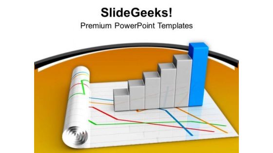 Bar Graph For Growth Representation PowerPoint Templates Ppt Backgrounds For Slides 0513