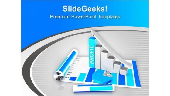 Bar Graph For Growth Success PowerPoint Templates Ppt Backgrounds For Slides 0513