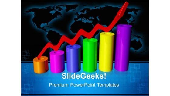 Bar Graph Global Business PowerPoint Templates And PowerPoint Themes 0512