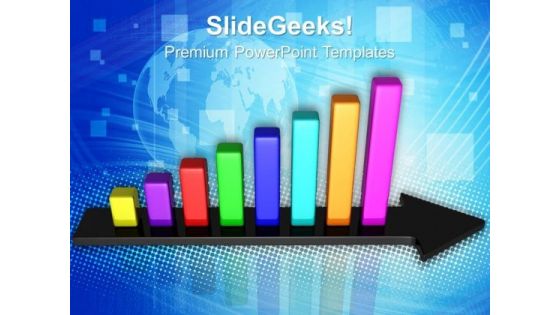 Bar Graph Growth Success PowerPoint Templates And PowerPoint Themes 0712