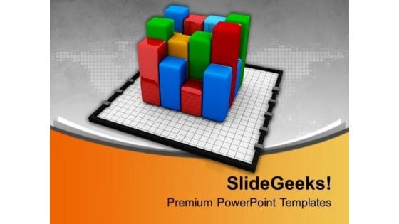 Bar Graph On Chart Marketing PowerPoint Templates Ppt Backgrounds For Slides 0213