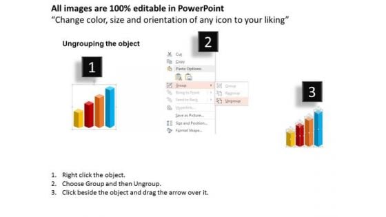 Bar Graph On Tablet PowerPoint Templates