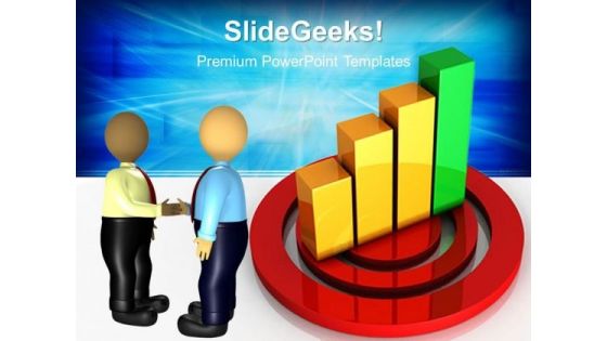 Bar Graph On Target Business PowerPoint Templates And PowerPoint Themes 0412