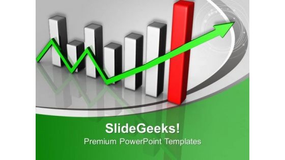 Bar Graph Showing Growth Marketing PowerPoint Templates Ppt Backgrounds For Slides 1212