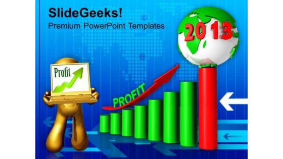 Bar Graph Showing Profit Year Business PowerPoint Templates Ppt Backgrounds For Slides 1212