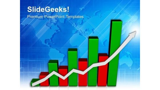 Bar Graph To Show Profit And Gains PowerPoint Templates Ppt Backgrounds For Slides 0413