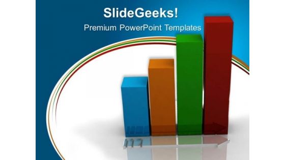 Bar Graph With Arrow Success PowerPoint Templates And PowerPoint Themes 0312