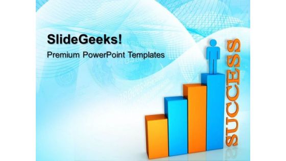 Bar Graph With Person01 Success PowerPoint Templates And PowerPoint Themes 0512 Bar Graph With Person01 Success PowerPoint Templates And PowerPoint Themes 0512
