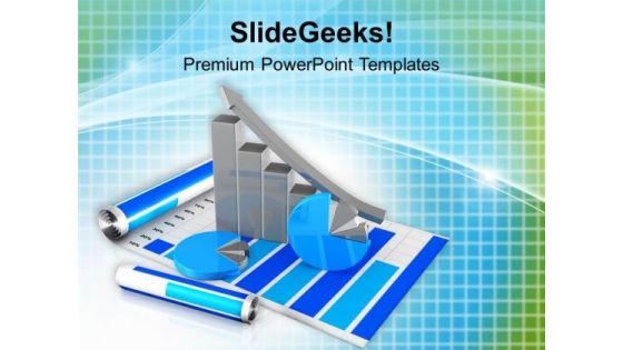 Bar Graph With Pie Marketing Business PowerPoint Templates Ppt Backgrounds For Slides 0513