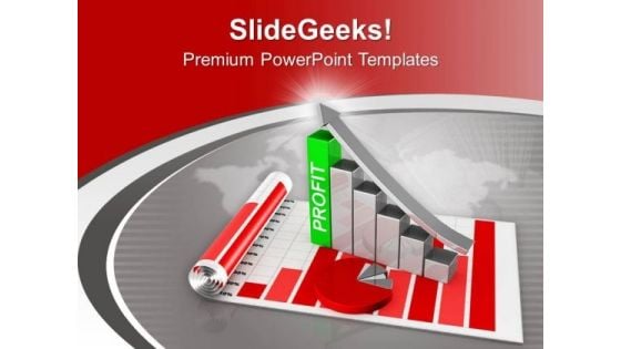 Bar Graph With Profit Marketing Sales PowerPoint Templates Ppt Backgrounds For Slides 0513