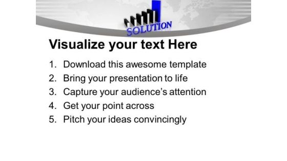 Bar Graph With Solution Growth PowerPoint Templates Ppt Backgrounds For Slides 0313 Slide03