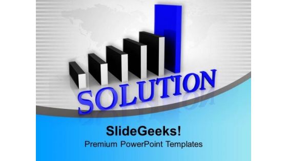 Bar Graph With Solution Growth PowerPoint Templates Ppt Backgrounds For Slides 0313 Bar Graph With Solution Growth PowerPoint Templates Ppt Backgrounds For Slides 0313