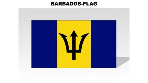 Barbados Country PowerPoint Flags