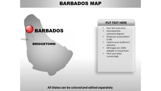 Barbados Country PowerPoint Maps