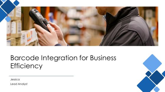 Barcode Integration For Business Efficiency PPT Sample AT