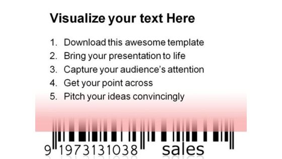 Barcode Sales Graph Business PowerPoint Backgrounds And Templates 1210 Slide03