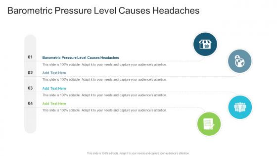 Barometric Pressure Level Causes Headaches In Powerpoint And Google Slides Cpb