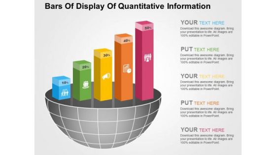 Bars Of Display Of Quantitative Information PowerPoint Templates