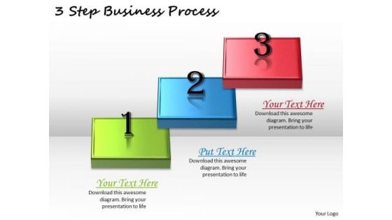 Basic Marketing Concepts 3 Step Business Process Strategic Planning Template