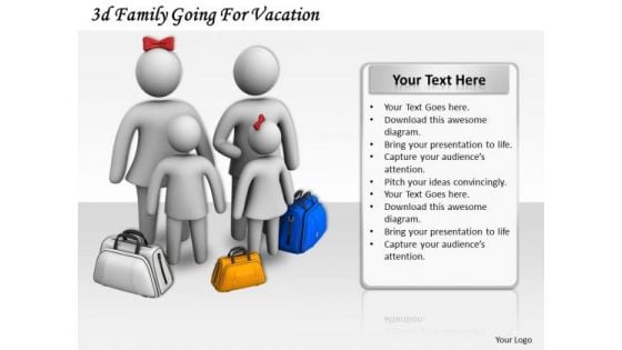 Basic Marketing Concepts 3d Family Going For Vacation Business