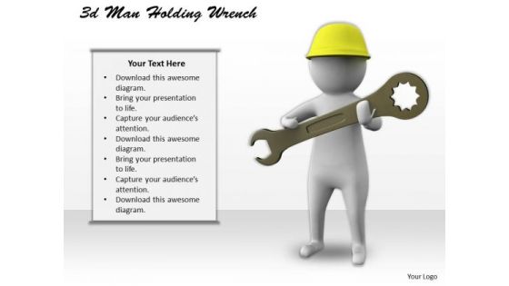 Basic Marketing Concepts 3d Man Holding Wrench Character Models