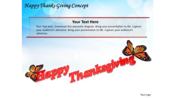 Basic Marketing Concepts Happy Thanks Giving Business