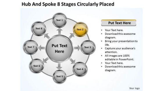 Basic Marketing Concepts Hub And Spoke 8 Stages Circularly Placed Ppt Business Planning Strategy