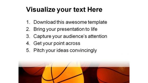 Basketball Sports PowerPoint Themes And PowerPoint Slides 0411